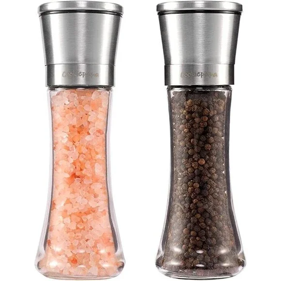 Cookiepapa Premium Stainless Steel Salt and Pepper Grinder Set of 2 - Picture 1 of 4
